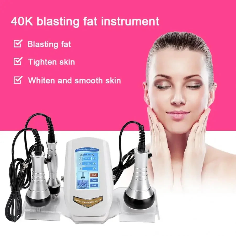 40K Cavitation Ultrasonic Body Slimming Machine Multi-Polar Anti-Wrinkle Rejuvenation Skin Lift Tighten Beauty Tools Spa